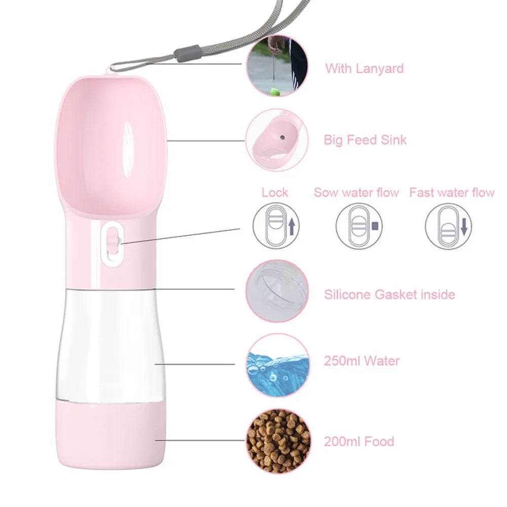 Roamie — 2-in-1 Pet Water & Food Bottle